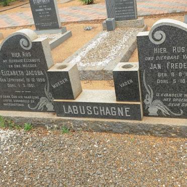 LABUSCHAGNE Jan Frederik 1893-1965 &amp; Elizabeth Jacoba STRYDOM 1898-1961