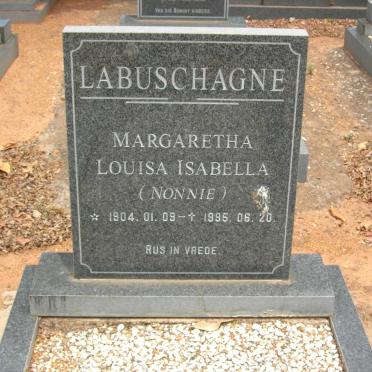LABUSCHAGNE Margaretha Louisa Isabella 1904-1995