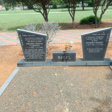 NAGEL Johannes Andries 1927-1992 &amp; Johanna Susara Fransiena 1935-1983