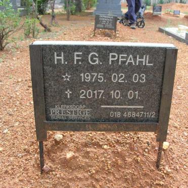 PFAHL H.F.G. 1975-2017