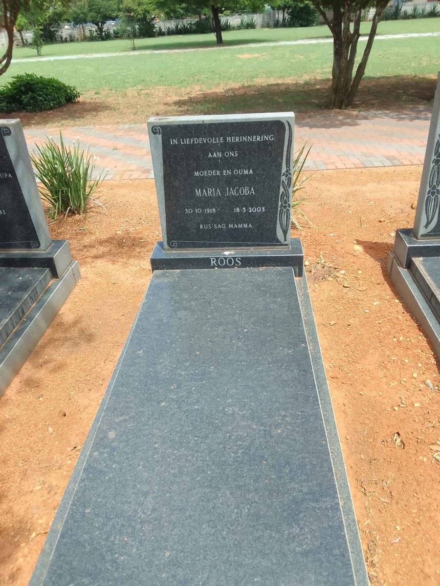 ROOS Maria Jacoba 1918-2003