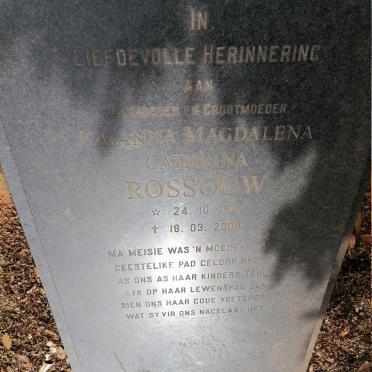 ROSSOUW Johanna Magdalena Cathrina 1941-2008