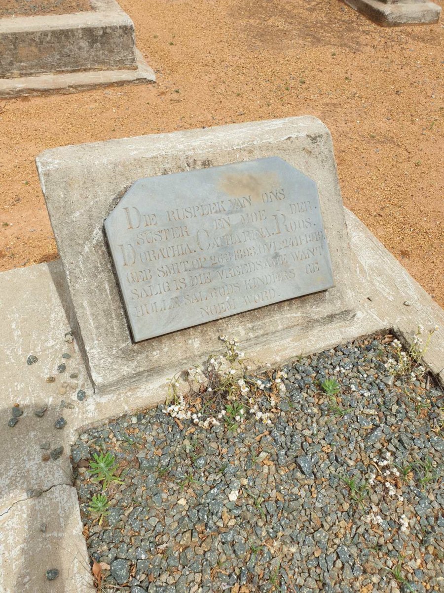 ROOS Dorathia Catharina nee SMIT 1893-1919