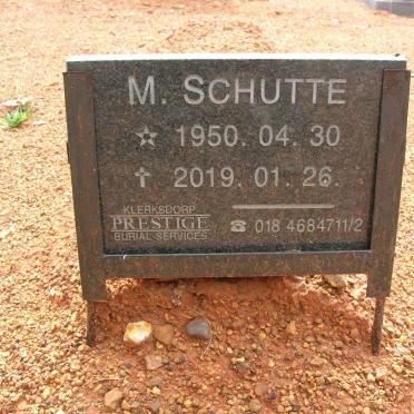 SCHUTTE M. 1950-2019