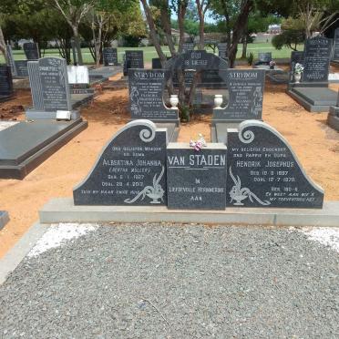 STADEN Hendrik Josephus, van 1897-1970 &amp; Albertina Johanna MULLER 1927-2012