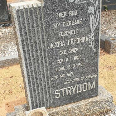 STRYDOM Jacoba Fredrika nee SPIES 1898-1961