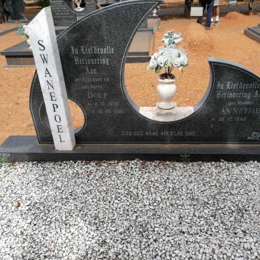 SWANEPOEL Dolf 1939-2001 &amp; Annetjie 1946-
