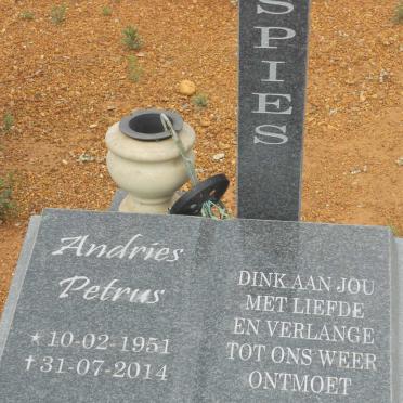 SPIES Andries Petrus 1951-2014