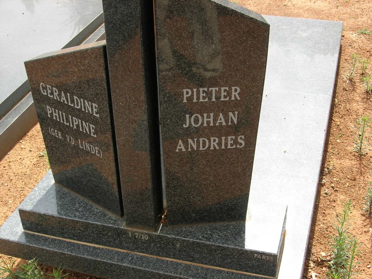 STRYDOM Pieter Johan Andries 1928-2004 &amp; Geraldine Philipine v.d. LINDE 1933-