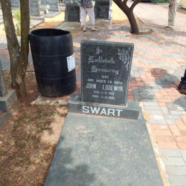 SWART John Lodewyk 1918-1985