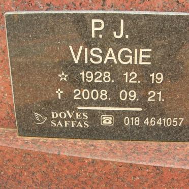 VISAGIE Pieter Johannes 1928-2008 &amp; Carolina Magritha 1933- 