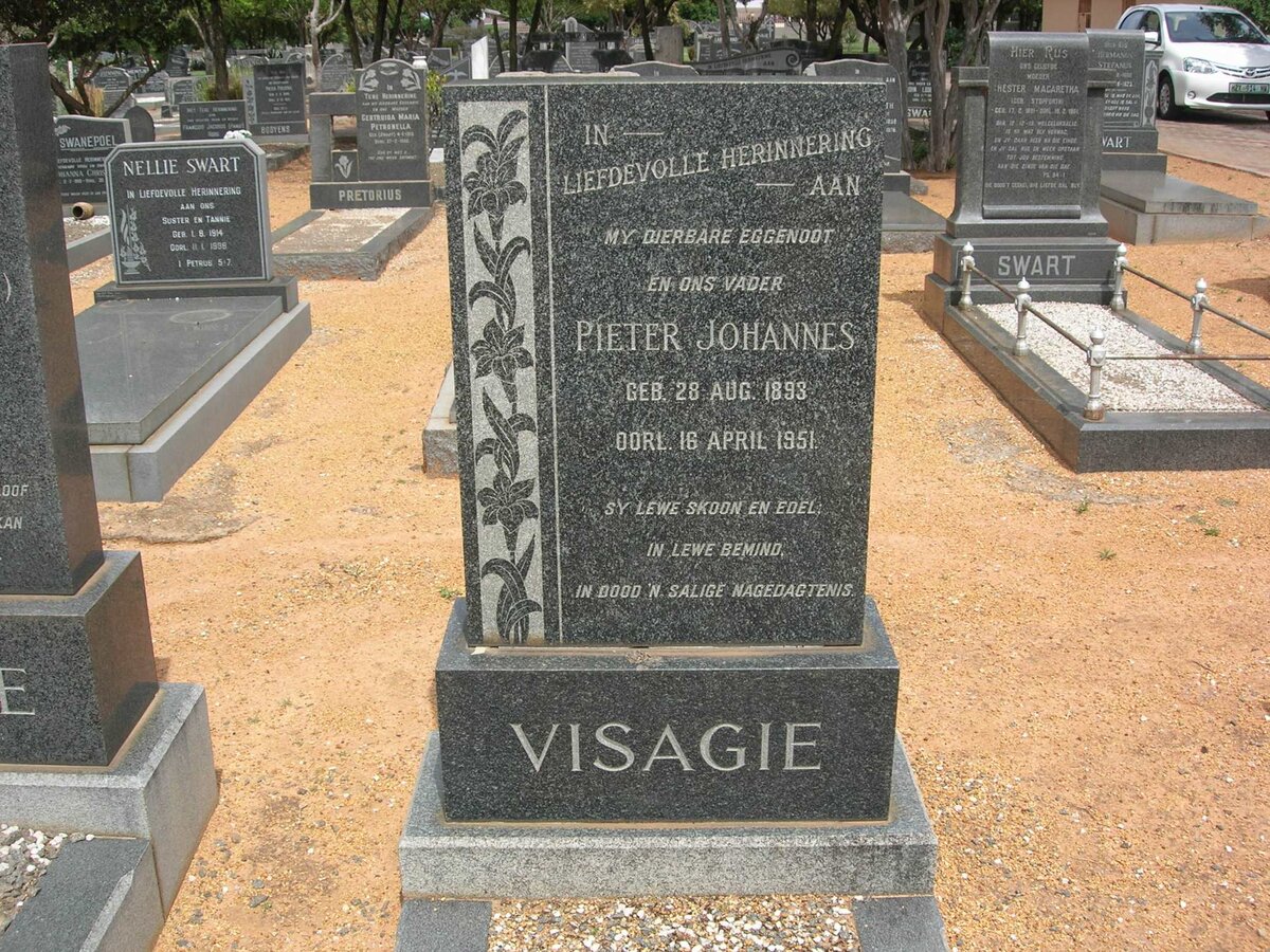 VISAGIE Pieter Johannes 1893-1951