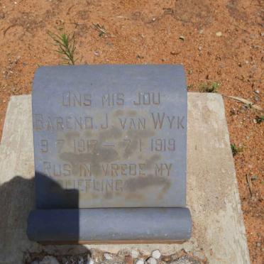 WYK Barend J., van 1917-1919