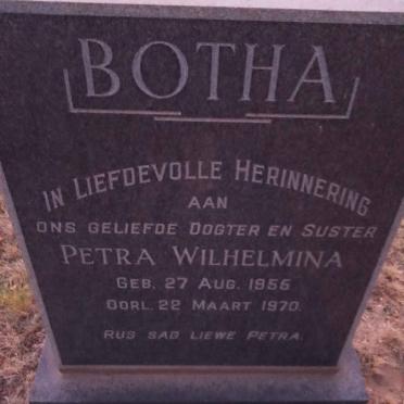 BOTHA Petra Wilhelmina 1955-1970
