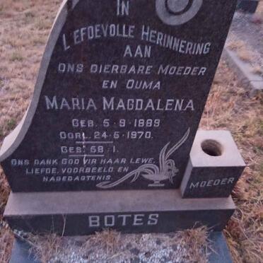 BOTES Maria Magdalena 1889-1970