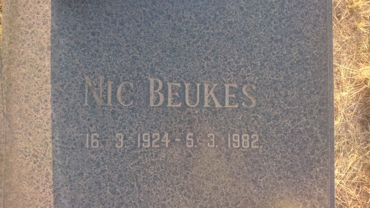 BEUKES Nic 1924-1982