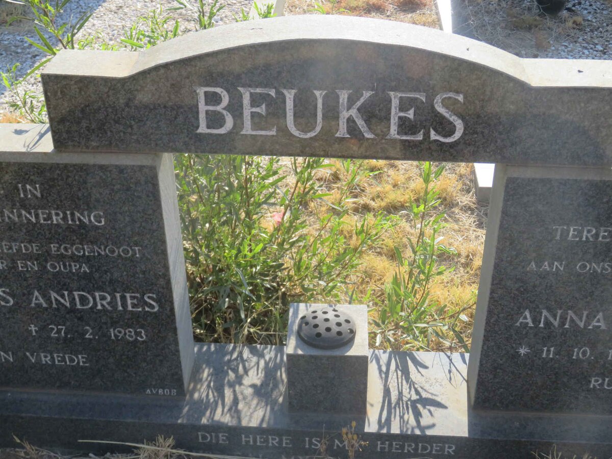 BEUKES Johannes Andries 1908-1983 &amp; Anna Catharina 1910-1986