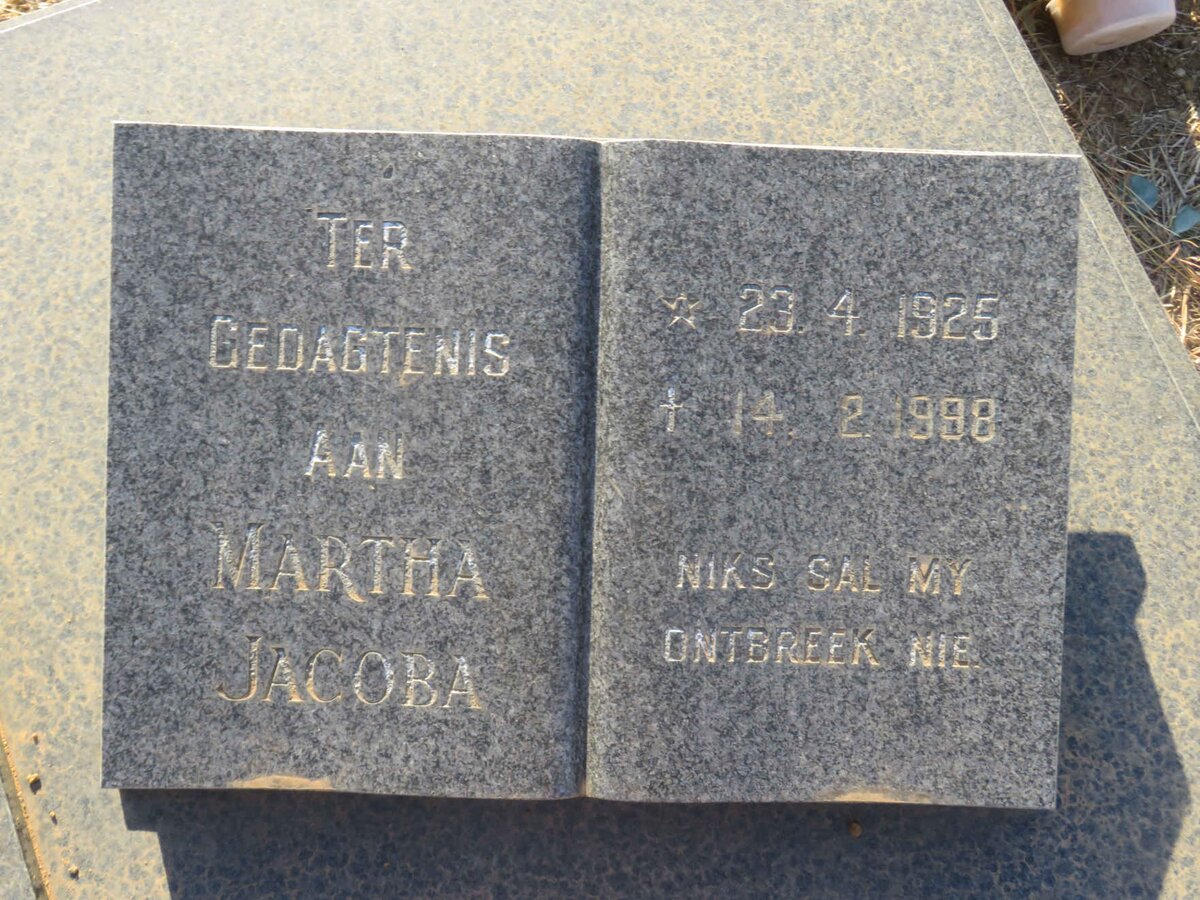 BRITS Martha Jacoba 1925-1998