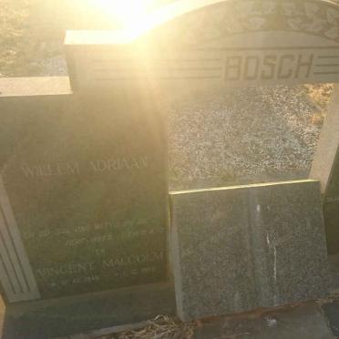 BOSCH Willem Adriaan &amp; Renzie Fredrika VAN WYK :: BOSCH Vincent Malcolm 1948-19?9