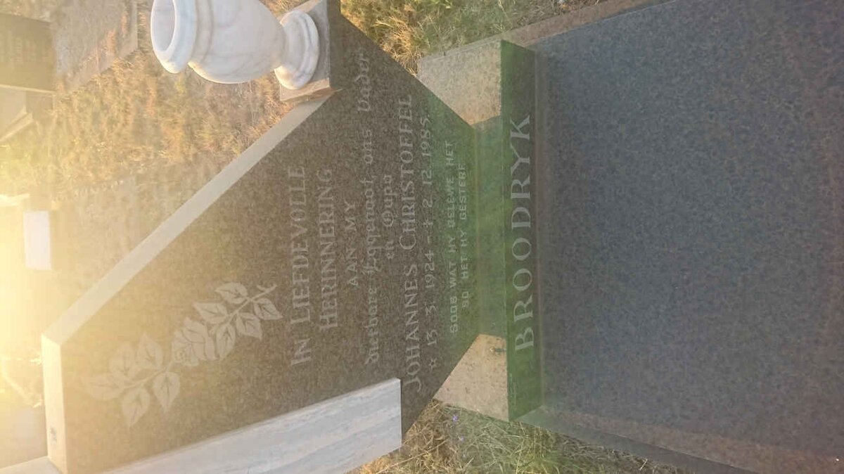 BROODRYK Johannes Christoffel 1924-1985