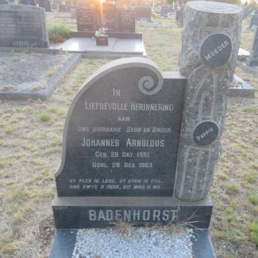 BADENHORST Johannes Arnoldus 1951-1963