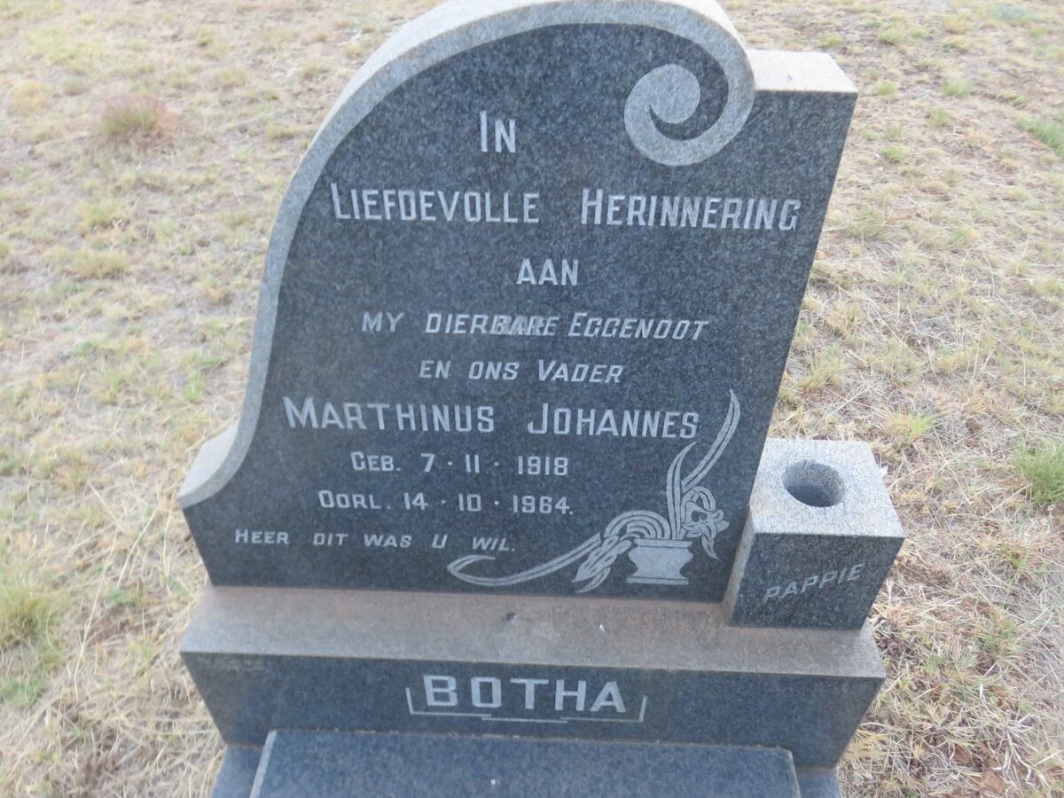 BOTHA Marthinus Johannes 1918-1964