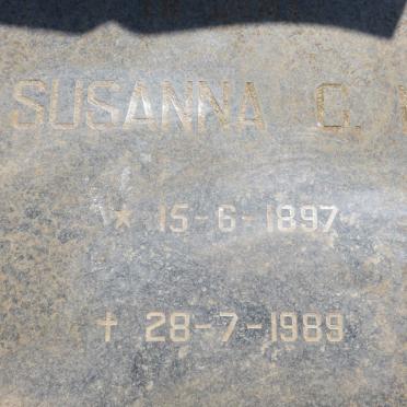 BOSMAN Susanna C.M. 1897-1989