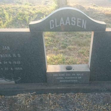 CLAASEN Jan Hendrik H.S. 1932-1968 &amp; Johanna Wilhelmina C. MARX 1932-1968