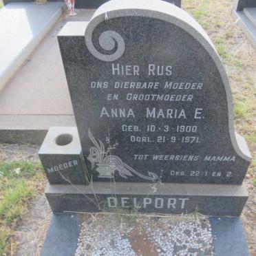 DELPORT Anna Maria E. 1900-1971
