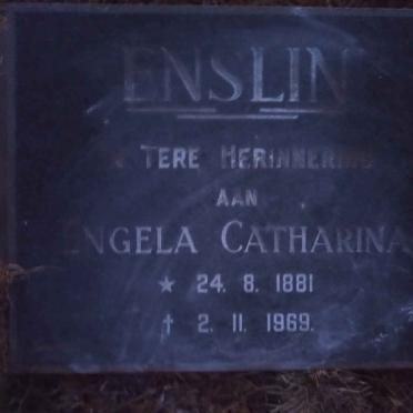 ENSLIN Engela Catharina 1881-1969
