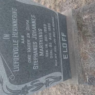ELOFF Stephanus Johannes Marthinus 1889-1965