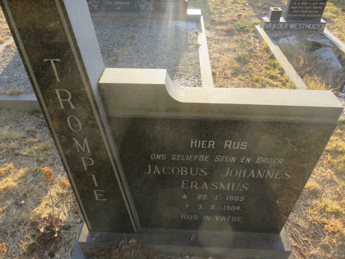 ERASMUS Jacobus Johannes 1965-1984