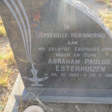 ESTERHUIZEN Abraham Paulus 1922-1983