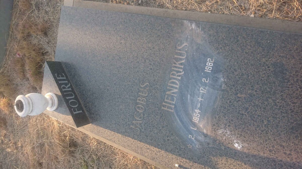 FOURIE Jacobus Hendrikus 1954-1982