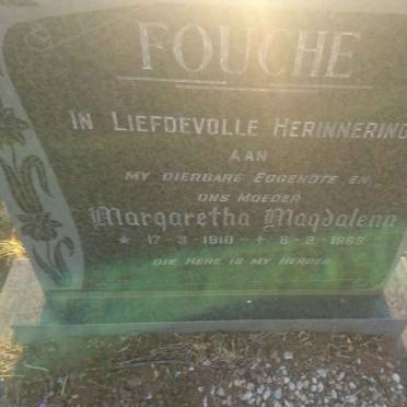 FOUCHE Margaretha Magdalena 1910-1969