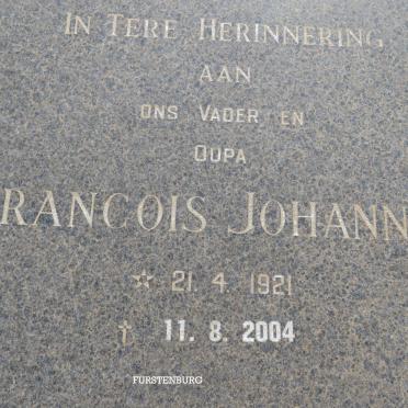 FURSTENBURG Francois Johannes 1921-2004 :: FURSTENBURG Fransie 1955-2017