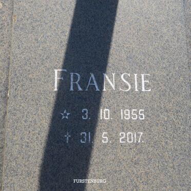 FURSTENBURG Francois Johannes 1921-2004 :: FURSTENBURG Fransie 1955-2017