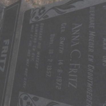 FRITZ Anna C. nee SMITH 1872-1957