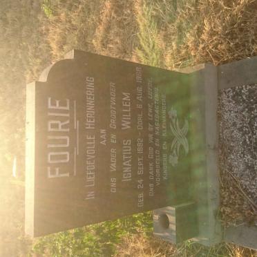 FOURIE Ignatius Willem 1882-1968