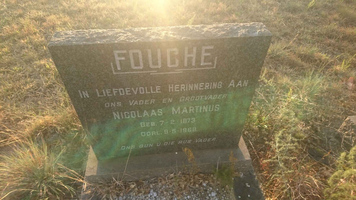 FOUCHE Nicolaas Martinus 1873-1968