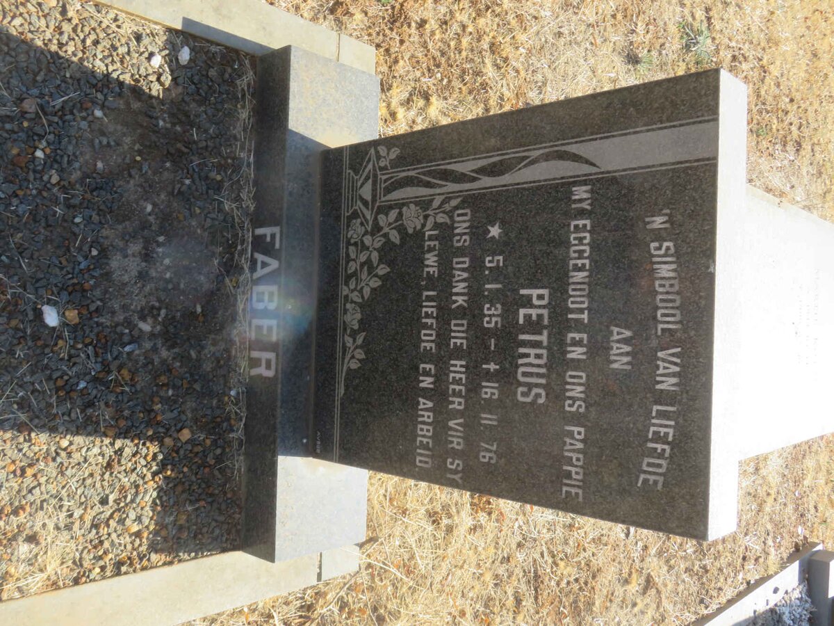 FABER Petrus 1935-1976