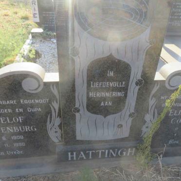 HATTINGH Roelof Furstenburg 1908-1990 &amp; Elizabeth Cornelia 1910-