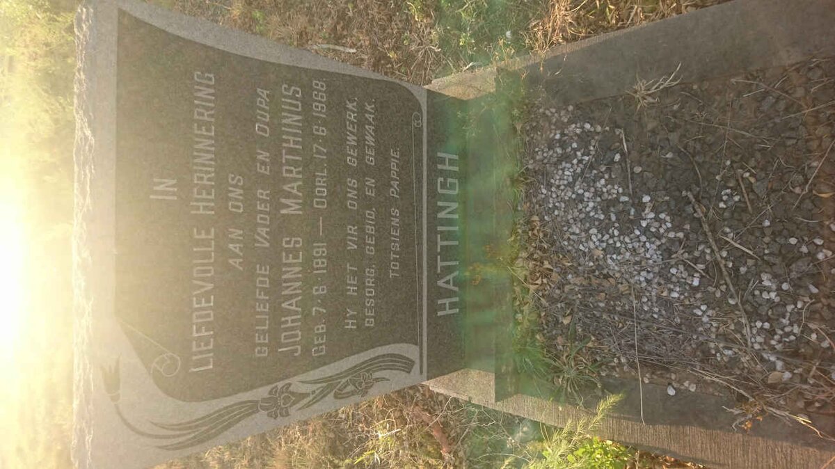 HATTINGH Johannes Marthinus 1891-1968