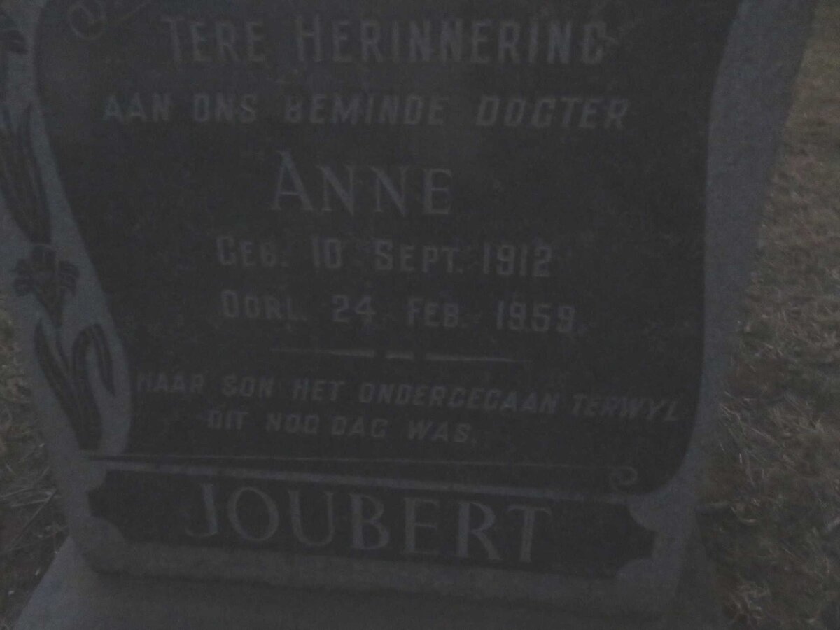 JOUBERT Anne 1912-1959