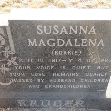 KRUGER Susanna Magdalena 1917-1983