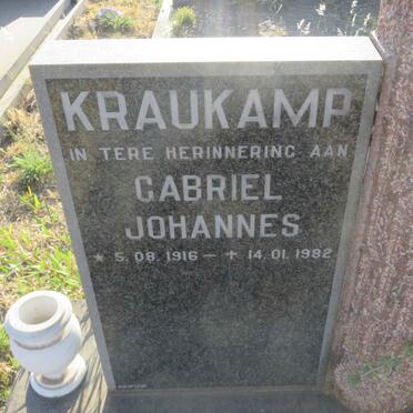 KRAUKAMP Gabriel Johannes 1916-1982