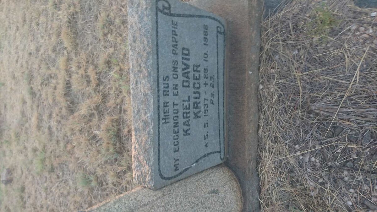 KRUGER Karel David 1937-1966