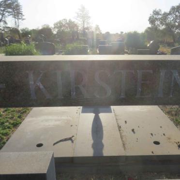 KIRSTEIN Christiaan Jacobus 1921-1983 &amp; Elizabeth Susanna KRUGER 1926-2017