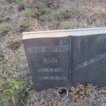 LUBBE Lukas Marthinus 1901-1963