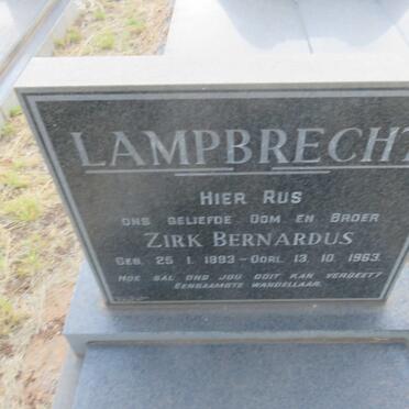 LAMPBRECHT Zirk Bernardus 1893-1963